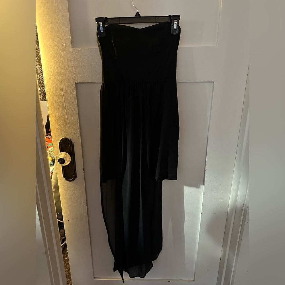 Asymmetrical Black Mini dress